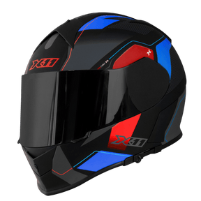 Capacete X11 Revo Pro Flagger 2 Azul/Laranja - Minha loja