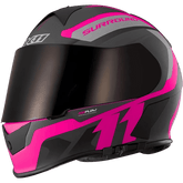 Capacete X11 Revo Pro Surround Preto/Rosa – Fechado - Minha loja