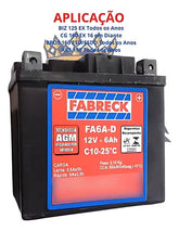 Fabreck Bat. Moto Fa6a-d 6ah Cg 160 Ex 2016 Em Diante